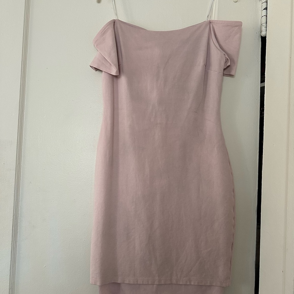 Lulus Pink Off-Shoulder Dress